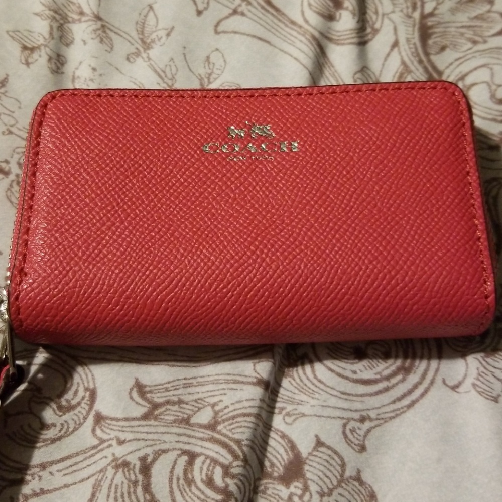 Last Call: Coach Mini Pink Zip Wallet